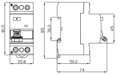 VKL11 Residual Current Device RCD WITH NF SEMKO VDE KEMA 3