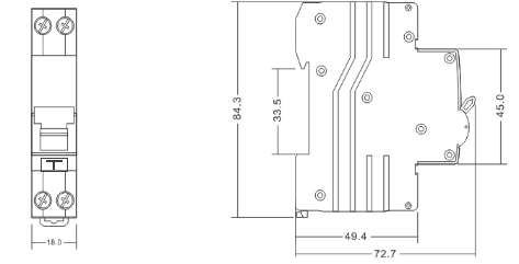 Ground Fault Protection GFCI Circuit Breaker , 240V CSA Certified For Safety 2