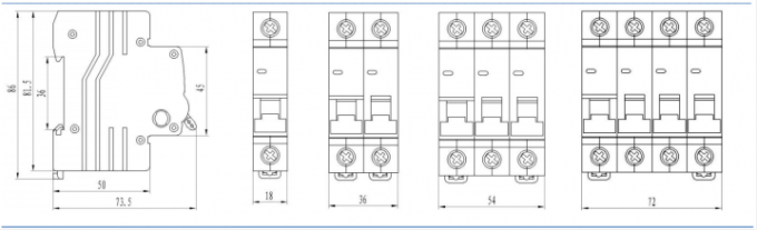 VK007 Miniature Circuit Breaker 10K Electrical Life IEC/EN 60947-2 Certified MCB Professional Quality Circuit Breakers 1